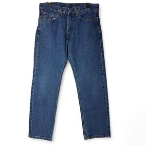 Levi's 505 Y2K Mens 33 x 30 Medium Wash Blue‎ Denim Jeans